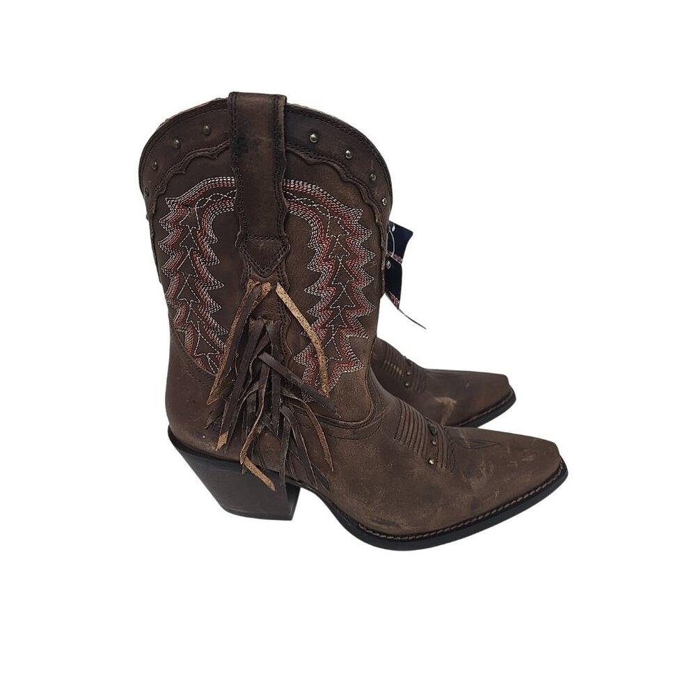 Crush By Durango Women's DRD0430 Bootie Western Boot Roasted Pecan Size 6.5M - Picture 2 of 8